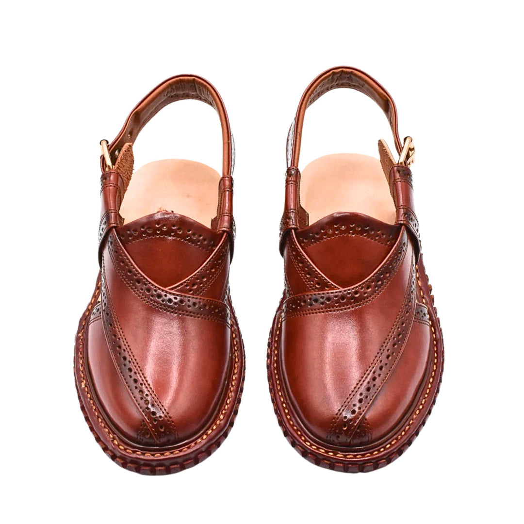 Kingra Sandal (Red Brown)